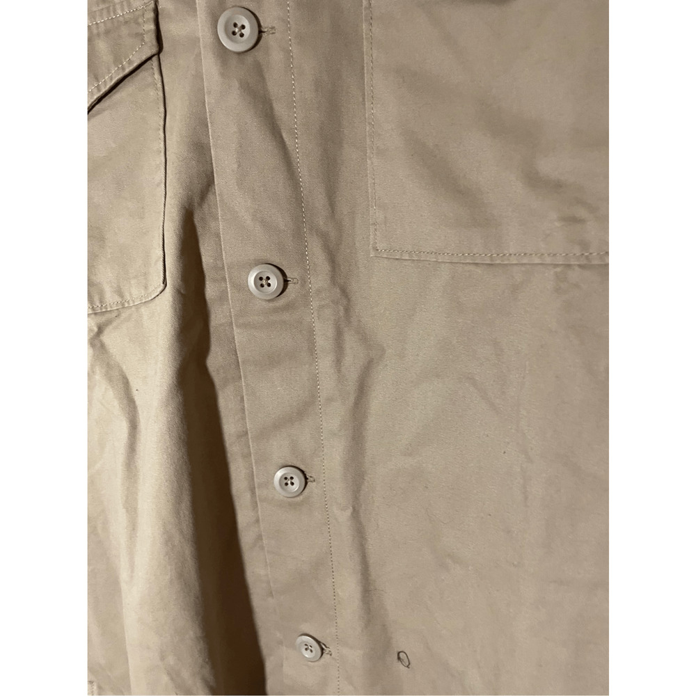 NWT Valor Men's Tan Trucker Front Plaid Lined Button Chore Jacket Menswear - Picture 4 of 8